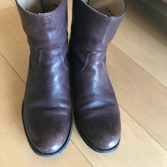 Frye Melissa Button Short Boot Zip Double Tab - Picture 2 of 5